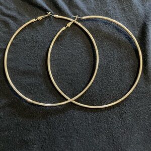 Classic Large 4” Gold Hoop Earrings - Women Jewelry